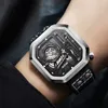 Andere Horloges DOM WATCH MAN Mode Creatief Chronograaf Kalender Quartz Skeleton Punk Wind Waterdicht Herenhorloge 230621