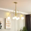 Luzes de teto Lâmpada interna simples Lâmpadas luxuosas douradas Lâmpada LED Sala de estar Quarto Luster Lighting