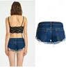 Dames Jeans Zomer Mode Casual Sexy Plus Size Merk Jonge Vrouwelijke Vrouwen Meisjes Katoen Lage Taille Nachtclub Denim Shorts
