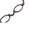 Óculos de sol armações de óculos vintage super pequeno 37 mm dobradiças de mola oval óculos de acetato para homens e mulheres com prescrição médica
