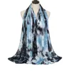 Tie-dyed Hijab Scarf Women Stretchy Printe Shawl Bufanda Muslim Scarves Wraps Headband Stole Bandana Turban 180*85cm