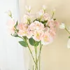 Dekorativa blommor 70 cm 3head Peony Flower Artifical Floral Branch Fake Decorations For Home/Garden Outdoor Weding Bridal Bouquet Silk