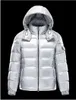 남자 재킷 다운 재킷 겨울 따뜻한 바람 방풍 후드 디자이너 재킷 광택 무광택 재료 크기 S-5XL