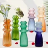 VASE VASE HOME DECORE FLOWERPOTリビングルーム装飾ガラス容器ステンドグラス花瓶レストランフラワーアレンジメント装飾品230625