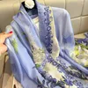 Sjaals 2023 Print Lange Chiffon Sjaal Voor Vrouwen Mode Hoofddoek Wraps Vrouwelijke Sjaal Haar Elegante Foulard Hijab Echarpe Bandana