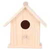 Klatki ptaków pet ptaszek drewniane gniazdo ptaków wiszące ptaki dom ciepłe hodowlane pudełko naturalne drewniane ptaki klatka ptaków drewniane pudełko spoczynkowe miejsce 230625