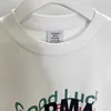 T-shirt da uomo 23ss Summer White T-shirt Uomo Donna 1: 1 Good Luck Letter Stampa Logo Top Tees Moda Casual Manica corta