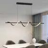 Pendant Lamps Nordic LED Light Dining Table Kitchen Bedroom Living Room Restaurant Chandelier 3 Color Changeable Indoor Lamp