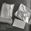 Silicone Transparente Nail Tips Arte Stamper Kit Francês Com Raspador Jelly Silicone Cabeça Para Carimbo Polonês Estêncil Modelo Selo Impressão