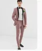 Ternos Masculinos Dust Rosa Masculino 2 Peças Ternos Masculinos Blazer Jaqueta Calças de Seio Único Chegada Negócios Trabalho Formal Causal Diário Baile de Formatura