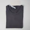 LU-001 Damskie joga z krótkim rękawem T-shirt Knift Szybkie suche oddychające koszule sportowe