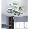 Plafonniers Suspension Led Art Lustre Lumière Moderne Dessin Animé Air Avion L67cm H45cm De Enfants Enfants Chambre Pépinière Décoratif