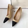 Luxury High Heels Designer Dress Shoes Women's Leather Slim High Heels Women's Wedding Party Dress Lace Box