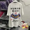 Camisetas Masculinas 2023ss Bat Human Made T-shirt Impressão Oversized Top T Shirts Tecido Pesado J230625