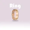 Titanium Steel Love Ring Men Femmes Gold Silver Wedding Prome Rings for Female Lovers Gift Jewelry8551935