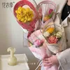 Confezione regalo 15 pezzi bouquet singolo floreale vintage solo fiori di carta da regalo materiali fai da te