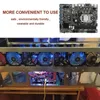 Moederborden B75 12USB BTC Mijnwerker Moederbord CPU 4G DDR3 RAM Fan SATA Kabel Koelpasta 12 PCIE Naar USB LGA1155 Slot MSATA