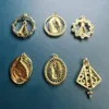 Charms Fashion Metal Zircon Religious Holy Virgin Guadalupe Cross Pendants for Jewelry Making Necklace Accessoarer