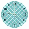 壁の時計青色モロッコの明るいポインター時計ホームインテリア装飾品のためにサイレント丸い寝室のオフィスの装飾