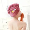 Storage Bags Household Supplies Women Microfiber Shower Cap Towel Bath Hats For Dry Hair Quick Drying Soft Lady Turban Head