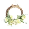 Dekorativa blommor Simulering 13 In Artificial Flower Wreath Forn Door Greenery Hanging Garland Outdoor Wedding Party Ornament Home