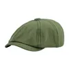 Summer Newsboy Cap Peaky Twill Cotton Baker Boy Flat Caps For Men Women Newsie Hat