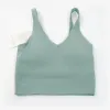 LL femmes Yoga soutien-gorge été intégré poitrine coussin sport soutien-gorge femmes Gym sans manches Fitness Yoga mode débardeur soutien-gorge lulu hommes