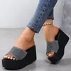 Skor 831 Sandaler Kvinnor Soft Bottom Wedge Heels sommar för plattformskilar Zapatos Mujer Footwear S