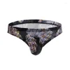 Slip Himealavo confortable hommes slips séchage rapide hommes Sexy respirant fleur imprimé hommes culottes sous-vêtements