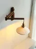 Lampa ścienna nowoczesne dekoracje LED światło zewnętrzne inteligentne łóżko długie kinkiety szkło