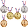 Vinnare Gold Medals Trophy Awards med Lanyard Ribbon Sports Game Children's Events Classrooms Tävlingar Favors