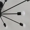 シャンデリアリビングルーム用ビンテージランプイルミナシオン天井鍛造鉄luminaria E27 DIA122CM H20CMホワイト/ブラックシャンデリアランプ