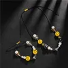 Strands Fashion Hip Hop Dice Skull Smiling Face Pearl Butterfly Necklace for Women Men 2023 Trendy Personality Street Design Bracelet 230613