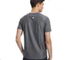 Luu camisetas roupas agasalho esportes de secagem rápida camiseta masculina correndo fitness topo cor sólida fino-ajuste meia manga j239a