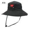 Beretti cappelli da secchio tappi per la protezione solare UV per uomini donne regolabili a vento corda di moda sportiva all'aperto arrampicata 56-58 cm
