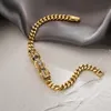 Chain BUY Fashion Gold Color Copper Wedding Jewelry AAA CZ Zircon Leopard Charm Bracelets For Women 230621