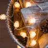 Strings String Lights LED Christmas Pine Cone Light Curtain Indoor Outdoor Home Windows Decoration Tree