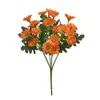 Dekorativa blommor konstgjorda växter 31 cm 21head/gäng solros liten tusensköna silke falsk blomma bukett för hem bröllopsfest dekoration