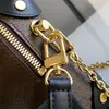 Designer Bag Womens Fashion Mini sac fourre-tout # 45571 Sac à bandoulière en cuir imprimé Classique Broderie Sac à bandoulière Sac en relief de couleur unie