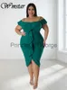 Casual Jurken Wmstar Plus Size Jurken Vrouwen Nieuw In Zomer Kleding Tank Off Shoulder Sexy Ruches Bodycon Maxi Jurk Groothandel Dropshipping x0625