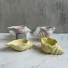 装飾的なオブジェクトの置物conch flowerpotシリコン型diy sea shellセキュリティろうそく瓶瓶型収納ボックスコンクリート石膏樹脂型家庭装飾クラフト230625