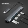 コンパクトUSB 2.0 3.0 USB-Cエキスパンダードッキングステーションミニデザインタイプ-C効率的なコンピューターアクセサリ