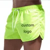 Roupa de banho masculina Custom Your Summer Beach Shorts Maiô Masculino Maiô Boy Swim BoxerTrunks Natação Surf Banadores Mayo Sungas Shorts de ginástica 230621