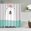 Shower Curtains Animals Birds Owl Butterfly Flamingo Bathroom Curtain Frabic Waterproof Polyester with Hooks 230625