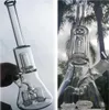 bicchiere di vetro alto Bong ad acqua Narghilè Bubbler Pipa ad acqua per fumo Bong a tubo dritto Heady Dab Rigs Downstem Perc