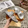 23s Bom Dia Flat Mule Sandal Designer Women Slides leather Sandal EVA outsole Pool Outdoor Slipper Size35-46