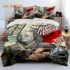 Bedding sets 3D Illusion Dollar Euro Money Pattern Bedding Set Duvet Cover Bed Set Quilt Cover Pillowcase King Q Size Bedding Set Adult Child 230625