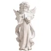 Objetos decorativos Figuras Linda resina Hada Chica Ángel Estatuilla Oración pacífica Escultura Adornos de escritorio Flor retro Pequeño 230625