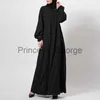 Casual klänningar 2023 kvinnors arabiska muslimska bomullsklänning Abayas för kvinnor Lång formella tillfälle Mellanöstern Klänningar Turkiet Burka Burka Kuftan X0625