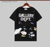 T-shirts pour hommes New Men Women Tops High Street Tide GALLERYDPT T-shirt Casual Loose Short-Sleeved Hip-Hop Cotton Clothing T230625